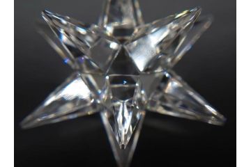 オーストリア　SWAROVSKI(スワロフスキー)　上品な輝きを放つペンダント&スターオーナメント(アクセサリー、首飾り、ネックレス、昆虫、クリスマスデコレーション、アクセサリー、装飾物、星、外箱付き)(R-077776)