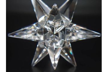オーストリア　SWAROVSKI(スワロフスキー)　上品な輝きを放つペンダント&スターオーナメント(アクセサリー、首飾り、ネックレス、昆虫、クリスマスデコレーション、アクセサリー、装飾物、星、外箱付き)(R-077776)