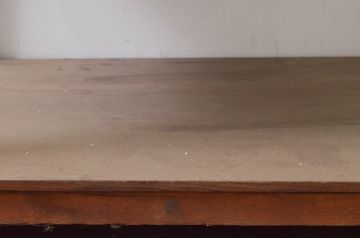 フランスアンティーク　オーク材　古いテーラーで使われていた挽物脚のフレンチ展示台(作業台、飾り棚、花台、飾り台)(R-077780)