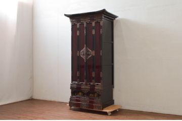 中古　未使用展示品　70代　金仏壇　落ち着きのある色合いが魅力の仏壇(定価約110万円)(R-077789)