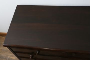 和製ビンテージ　北海道民芸家具　取り入れやすいサイズが嬉しい!落ち着きのある大人の空間を演出するチェスト(引き出し、ローボード、ローチェスト、サイドチェスト、ヴィンテージ)(R-077790)