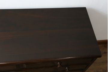 和製ビンテージ　北海道民芸家具　取り入れやすいサイズが嬉しい!落ち着きのある大人の空間を演出するチェスト(引き出し、ローボード、ローチェスト、サイドチェスト、ヴィンテージ)(R-077790)