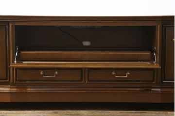 中古　美品　maruni(マルニ木工)　地中海ロイヤル(ROYAL)　クラシカルな雰囲気が魅力的なテレビ台(サイドボード、サイドキャビネット、リビングボード、ローボード、収納棚、戸棚)(定価約32万円)(R-077793)