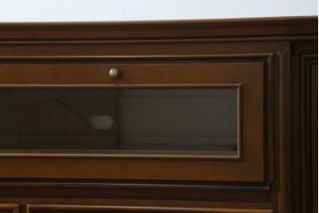 中古　美品　maruni(マルニ木工)　地中海ロイヤル(ROYAL)　クラシカルな雰囲気が魅力的なテレビ台(サイドボード、サイドキャビネット、リビングボード、ローボード、収納棚、戸棚)(定価約32万円)(R-077793)