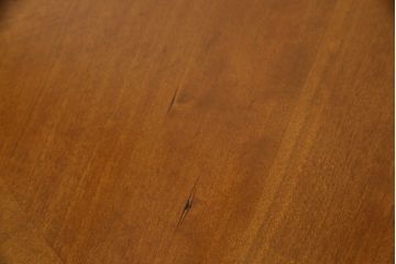 中古　美品　DREXEL HERITAGE(ドレクセルヘリテイジ)　Et Cetera(エトセトラ)　スラリと伸びた脚が目を惹く小振りなサイズのラウンドテーブル(ダイニングテーブル、丸テーブル、コーヒーテーブル、カフェテーブル)(R-077801)