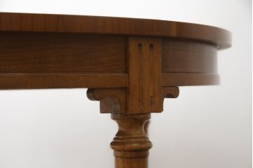 中古　美品　DREXEL HERITAGE(ドレクセルヘリテイジ)　Et Cetera(エトセトラ)　スラリと伸びた脚が目を惹く小振りなサイズのラウンドテーブル(ダイニングテーブル、丸テーブル、コーヒーテーブル、カフェテーブル)(R-077801)