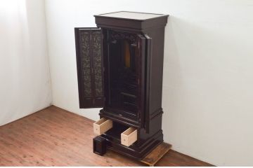 中古　新古品　未使用展示品　紫檀(シタン)材　落ち着きのある色合いが魅力の仏壇(定価約81万5千円)(R-077815)