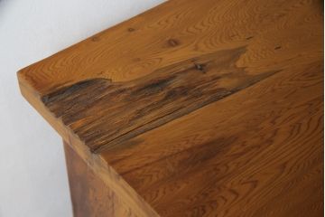 中古　美品　屋久杉　漆塗り　美しい木の風合いを堪能できる茶箪笥(飾り棚、違い棚、茶棚、戸棚、収納棚)(定価約250万円)(R-077834)