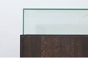 中古　美品　特注品　アンティーク調　収納付きのシンプルなショーケース(ガラスケース、Gケース、コレクションケース、ディスプレイケース、展示台、展示ケース、ジュエリーケース、飾り台、陳列台、サイドキャビネット、店舗什器)(R-077845)