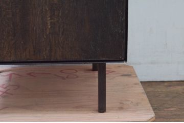 中古　美品　特注品　アンティーク調　収納付きのシンプルなショーケース(ガラスケース、Gケース、コレクションケース、ディスプレイケース、展示台、展示ケース、ジュエリーケース、飾り台、陳列台、サイドキャビネット、店舗什器)(R-077845)