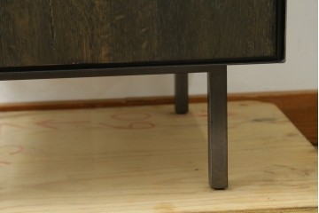中古　美品　特注品　アンティーク調　収納付きのシンプルなショーケース　(R-077845)