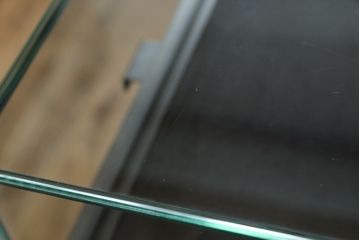 中古　美品　特注品　アンティーク調　収納付きのシンプルなショーケース(ガラスケース、Gケース、コレクションケース、ディスプレイケース、展示台、展示ケース、ジュエリーケース、飾り台、陳列台、サイドキャビネット、店舗什器)(R-077846)