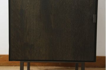 中古　美品　特注品　アンティーク調　収納付きのシンプルなショーケース(ガラスケース、Gケース、コレクションケース、ディスプレイケース、展示台、展示ケース、ジュエリーケース、飾り台、陳列台、サイドキャビネット、店舗什器)(R-077846)