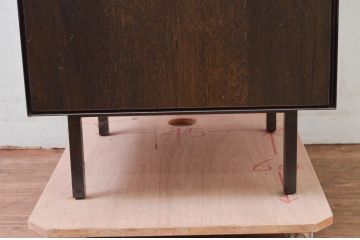中古　美品　特注品　アンティーク調　収納付きのシンプルなショーケース(ガラスケース、Gケース、コレクションケース、ディスプレイケース、展示台、展示ケース、ジュエリーケース、飾り台、陳列台、サイドキャビネット、店舗什器)(R-077847)