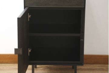 中古　美品　特注品　アンティーク調　収納付きのシンプルなショーケース(ガラスケース、Gケース、コレクションケース、ディスプレイケース、展示台、展示ケース、ジュエリーケース、飾り台、陳列台、サイドキャビネット、店舗什器)(R-077848)