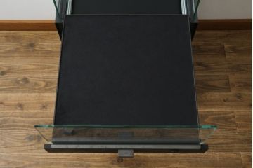 中古　美品　特注品　アンティーク調　収納付きのシンプルなショーケース(ガラスケース、Gケース、コレクションケース、ディスプレイケース、展示台、展示ケース、ジュエリーケース、飾り台、陳列台、サイドキャビネット、店舗什器)(R-077848)