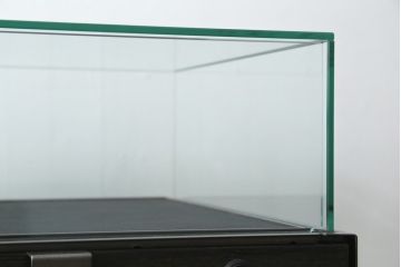 中古　美品　特注品　アンティーク調　収納付きのシンプルなショーケース(ガラスケース、Gケース、コレクションケース、ディスプレイケース、展示台、展示ケース、ジュエリーケース、飾り台、陳列台、サイドキャビネット、店舗什器)(R-077848)