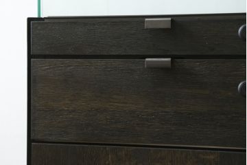中古　美品　特注品　アンティーク調　収納付きのシンプルなショーケース(ガラスケース、Gケース、コレクションケース、ディスプレイケース、展示台、展示ケース、ジュエリーケース、飾り台、陳列台、サイドキャビネット、店舗什器)(R-077848)
