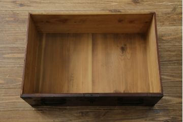 和製アンティーク　明治大正期　縁起物の巾着金具が魅力的な松本衣装箪笥(時代箪笥、和たんす、収納タンス、チェスト、引き出し)(R-077849)