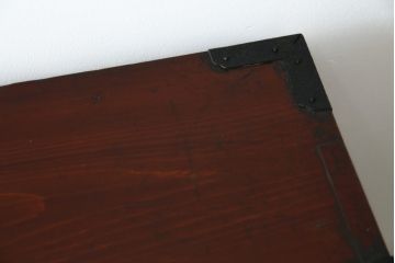 和製アンティーク　明治大正期　縁起物の巾着金具が魅力的な松本衣装箪笥(時代箪笥、和たんす、収納タンス、チェスト、引き出し)(R-077849)