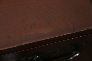 和製アンティーク　明治大正期　縁起物の巾着金具が魅力的な松本衣装箪笥(時代箪笥、和たんす、収納タンス、チェスト、引き出し)(R-077849)