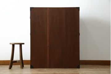 和製アンティーク　明治大正期　縁起物の巾着金具が魅力的な松本衣装箪笥(時代箪笥、和たんす、収納タンス、チェスト、引き出し)(R-077849)