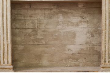 フランスアンティーク　お洒落なインテリアとしても活躍する薄型シェルフ(飾り棚、陳列棚、ディスプレイ、店舗什器)(R-077854)