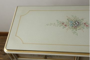 中古　イタリア高級家具　Mario Colciago&Figli(マリオ・コルチャゴ)　Fratelli Origgi(フラテッリ・オリッジ)　ロココ調　上品な佇まいのサイドボード(サイドキャビネット、収納棚、戸棚、コンソールテーブル、店舗什器)(R-077870)