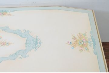 中古　イタリア高級家具　Mario Colciago&Figli(マリオ・コルチャゴ)　Fratelli Origgi(フラテッリ・オリッジ)　ロココ調　直線的な天板が印象的なダイニングテーブル(4人掛け、6人掛け、8人掛け、食卓)(R-077872)