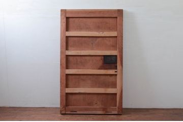 アンティーク建具　日本風情を感じさせる一枚板の蔵戸1枚(玄関戸、板戸、引き戸)(R-077882)