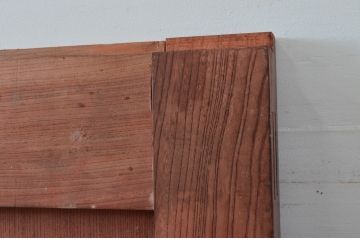 アンティーク建具　日本風情を感じさせる一枚板の蔵戸1枚(玄関戸、板戸、引き戸)(R-077882)