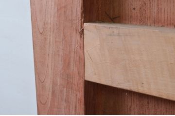 アンティーク建具　日本風情を感じさせる一枚板の蔵戸1枚(玄関戸、板戸、引き戸)(R-077882)