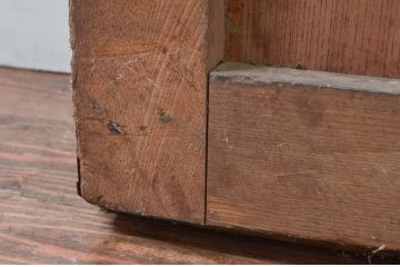 アンティーク建具　大振り!!　総欅(ケヤキ)材　重厚感のある佇まいが魅力の蔵戸1枚(玄関戸、板戸、引き戸)(R-077883)