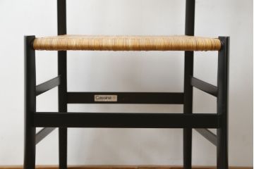 中古　Cassina(カッシーナ)　I MAESTRI COLLECTION(イ・マエストリ・コレクション)　Gio Ponti(ジオ・ポンティ)デザイン　699 SUPERLEGGERA(スーパーレジェーラ)　籐張り　アームレスチェア(ダイニングチェア、椅子、イス、いす)(R-077898)