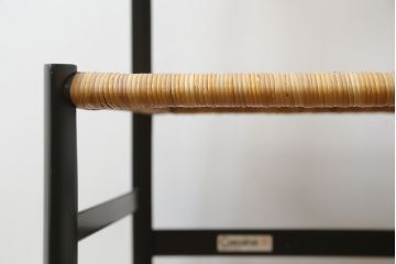 中古　Cassina(カッシーナ)　I MAESTRI COLLECTION(イ・マエストリ・コレクション)　Gio Ponti(ジオ・ポンティ)デザイン　699 SUPERLEGGERA(スーパーレジェーラ)　籐張り　アームレスチェア(ダイニングチェア、椅子、イス、いす)(R-077898)
