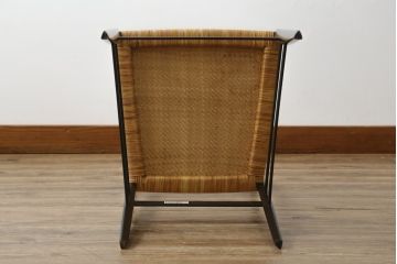 中古　Cassina(カッシーナ)　I MAESTRI COLLECTION(イ・マエストリ・コレクション)　Gio Ponti(ジオ・ポンティ)デザイン　699 SUPERLEGGERA(スーパーレジェーラ)　籐張り　アームレスチェア(ダイニングチェア、椅子、イス、いす)(R-077898)