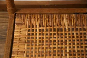 デンマークビンテージ　P.Jeppesen Mobelfabrik 　PJ Furniture(P.J.ファニチャー社)　Ole Wanscher(オーレ・ヴァンシャー) 　本革(レザー)　PJ149 Colonial Chair(コロニアルチェア)　ミッドセンチュリースタイルの空間づくりにおすすめのアームチェア(イージーチェア、1人掛けソファ、ヴィンテージ、北欧)(R-077899)