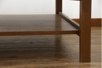 中古　高級品　Stickley(スティックレー/スティックレイ)　空間を華やかに彩るタイルトップローテーブル(リビングテーブル、センターテーブル)(R-077904)