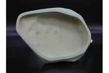 大倉陶園(OKURA、OAC)　跳ね馬　跳躍感のあるフィギュリン(オブジェ、白馬、置物、磁器人形、共箱付き)(R-077913)