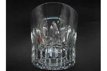 2022年　フランス　Baccarat　バカラ　CRYSTA(クリスタ)　深く彫られたカットが輝くタンブラー2客セット(コップ、グラス、ロックグラス、クリスタルガラス、フルレッドクリスタルガラス、共箱付き)(R-077915)