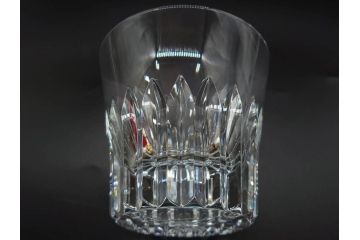 2022年　フランス　Baccarat　バカラ　CRYSTA(クリスタ)　深く彫られたカットが輝くタンブラー2客セット(コップ、グラス、ロックグラス、クリスタルガラス、フルレッドクリスタルガラス、共箱付き)(R-077915)