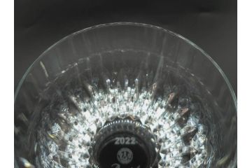 2022年　フランス　Baccarat　バカラ　CRYSTA(クリスタ)　深く彫られたカットが輝くタンブラー2客セット(コップ、グラス、ロックグラス、クリスタルガラス、フルレッドクリスタルガラス、共箱付き)(R-077915)