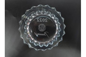 2022年　フランス　Baccarat　バカラ　CRYSTA(クリスタ)　深く彫られたカットが輝くタンブラー2客セット(コップ、グラス、ロックグラス、クリスタルガラス、フルレッドクリスタルガラス、共箱付き)(R-077915)