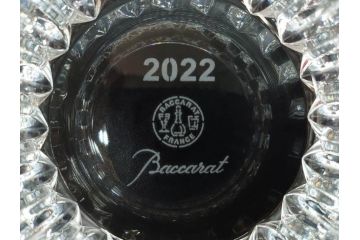 2022年　フランス　Baccarat　バカラ　CRYSTA(クリスタ)　深く彫られたカットが輝くタンブラー2客セット(コップ、グラス、ロックグラス、クリスタルガラス、フルレッドクリスタルガラス、共箱付き)(R-077915)