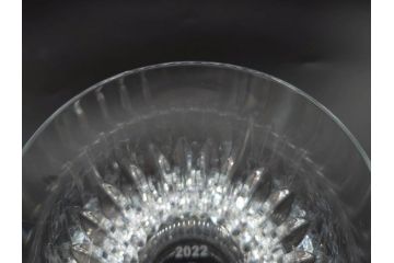 2022年　フランス　Baccarat　バカラ　CRYSTA(クリスタ)　深く彫られたカットが輝くタンブラー2客セット(コップ、グラス、ロックグラス、クリスタルガラス、フルレッドクリスタルガラス、共箱付き)(R-077915)