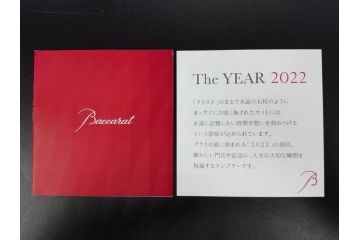 2022年　フランス　Baccarat　バカラ　CRYSTA(クリスタ)　深く彫られたカットが輝くタンブラー2客セット(コップ、グラス、ロックグラス、クリスタルガラス、フルレッドクリスタルガラス、共箱付き)(R-077915)