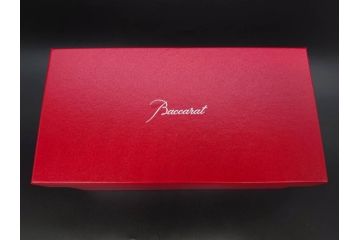 2022年　フランス　Baccarat　バカラ　CRYSTA(クリスタ)　深く彫られたカットが輝くタンブラー2客セット(コップ、グラス、ロックグラス、クリスタルガラス、フルレッドクリスタルガラス、共箱付き)(R-077915)