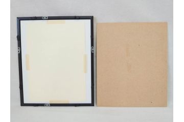真作　橋本広喜　絵夢工房　サイン入り　墨彩画　色彩の濃淡が味わい深いリトグラフ2点セット(版画、風景画、版画、秋、冬、雪、銀杏、寺、壁掛け、額装)(R-077920)