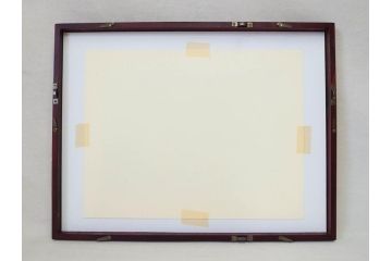 真作　1999年　橋本広喜　絵夢工房　サイン入り　「春イメージ」121/270　「夏イメージ」25/270　墨彩画　豊かな自然を感じられるリトグラフ2点セット(版画、風景画、花、山、水辺、田園、壁掛け、額装、外箱付き)(R-077921)