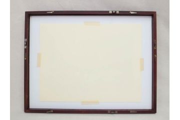 真作　1999年　橋本広喜　絵夢工房　サイン入り　「秋イメージ」144/270　「冬イメージ」177/270　墨彩画　豊かな自然を感じられるリトグラフ2点セット(版画、風景画、雪、紅葉、山、田舎、壁掛け、額装、外箱付き)(R-077922)